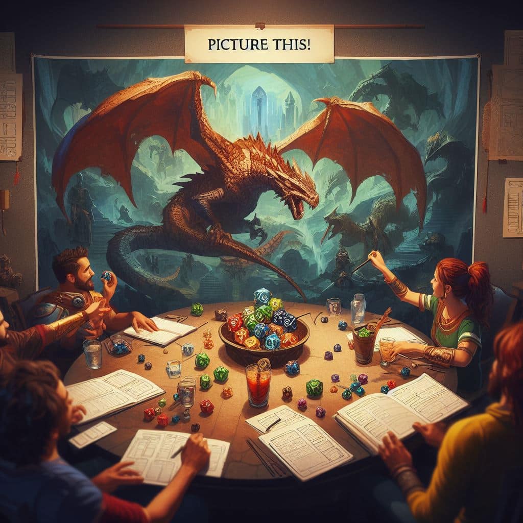 dice in hand, you face fearsome dragons, explore treacherous dungeons, and uncover hidden secrets within imaginative worlds crafted by the Dungeon Master