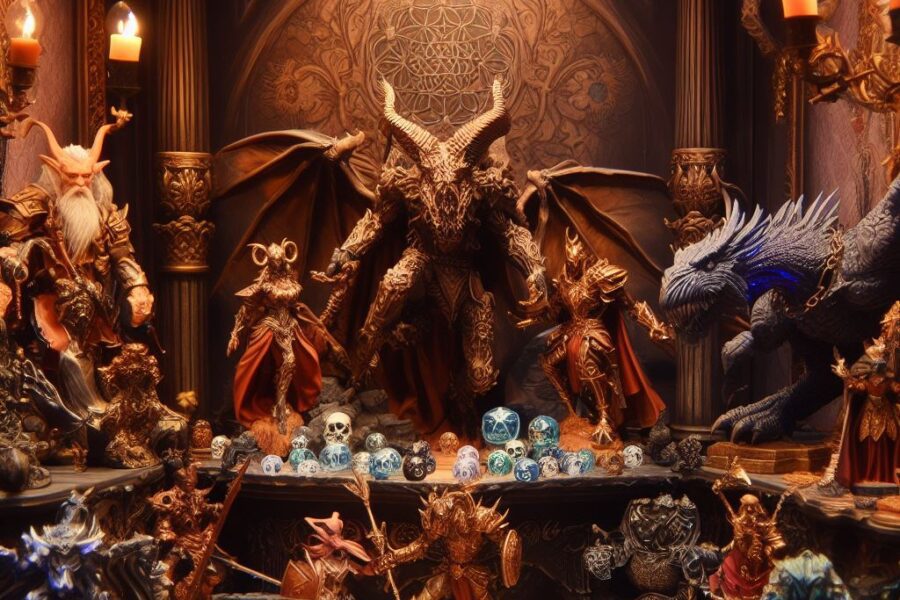 Dungeons and dragons figures
