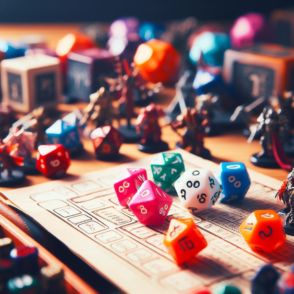 dice, miniatures, and other extras that enhance the D&D