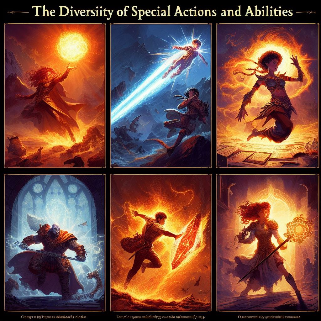 special actions and abilities in DnD 5e